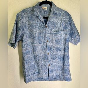 VTG 80's Royal Creation  Hawaiian Shirt authentic Tiki Tribal Size M heritage